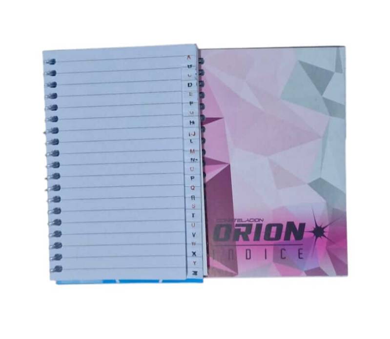 Libreta Orion C/Espiral C/Indice 4030 X 40Hjs