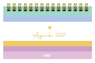 Agenda Onix 2027 C/Esp Pocket Lines 3 Multicolor Semanal Ag27D011