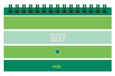 Agenda Onix 2027 C/Esp Pocket Lines 5 Verde Semanal Ag27D011