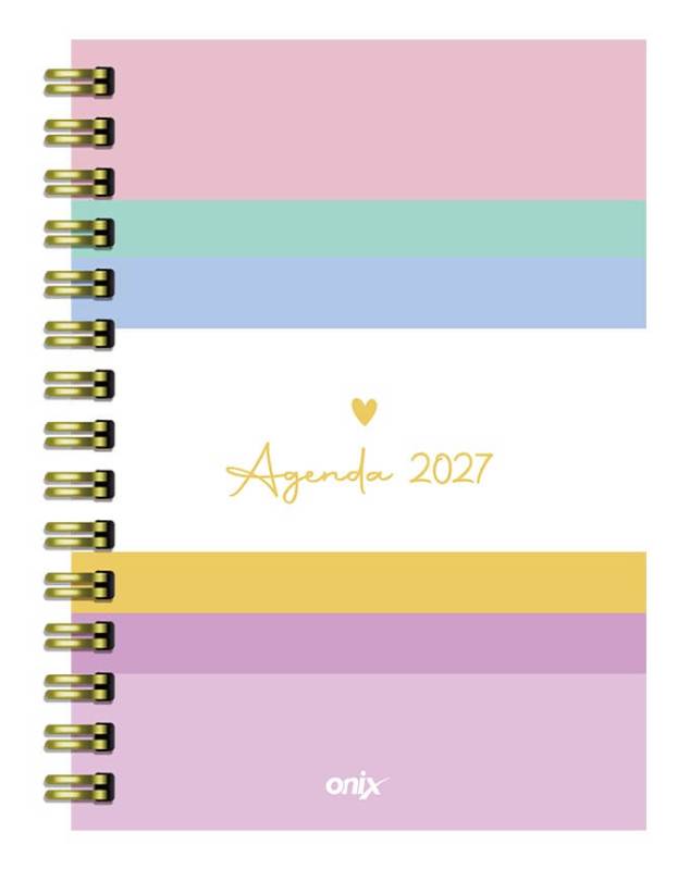 Agenda Onix 2027 C/Esp Lines Multicolor 16X22 Semanal Td 112 P Ag27B011