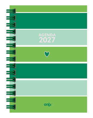 Agenda Onix 2027 C/Esp Lines Verde 16X22 Semanal Td 112 P Ag27B011  