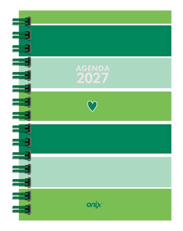 Agenda Onix 2027 C/Esp Lines Verde 16X22 Semanal Td 112 P Ag27B011