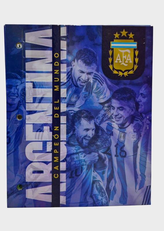 Carpeta C/Cordon N°3 Oliver Argentina Campeón Cartoné