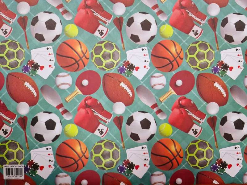 Papel Afiche Regalo Mag N°5008 Deportes Paq X 10 Un