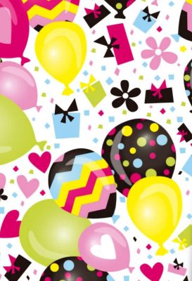 Papel Afiche Regalo Mag N°5024 Globos Paq X 10 Un
