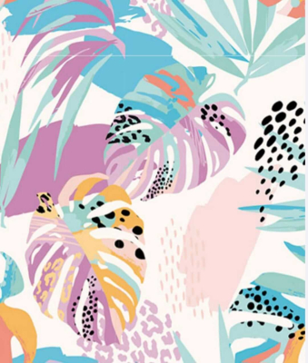 Papel Afiche Regalo Mag N°5127 Modern Tropical Paq X 10 Un