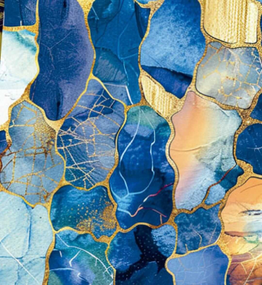 Papel Afiche Regalo Mag N°5134 Stone Blue Paq X 10 Un