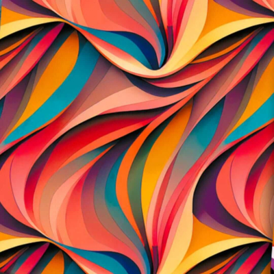 Papel Afiche Regalo Mag N°5145 Curvas Multicolor Paq X 10 Un