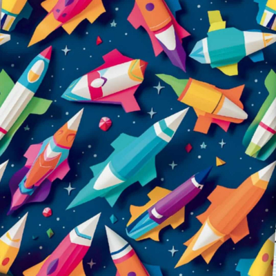 Papel Afiche Regalo Mag N°5149 Origami Space Paq X 10 Un