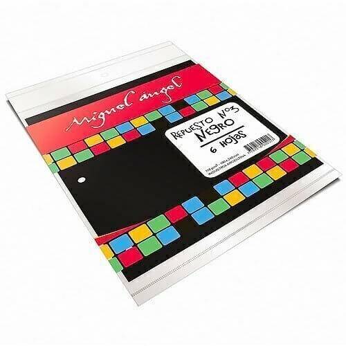 Repuesto P/Dibujo N° 3 Negro Miguel Angel 6 Hjs