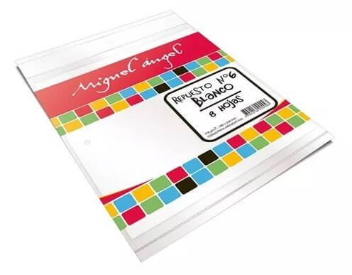 Repuesto P/Dibujo N° 6 Blanco Miguel Angel 8 Hjs