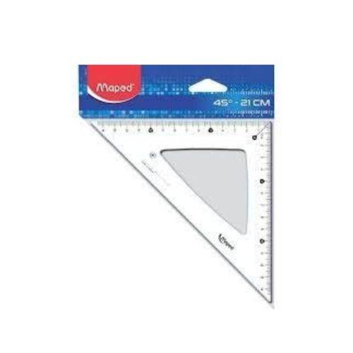 Escuadra Escolar Maped Cristal 20 Cm X 45º