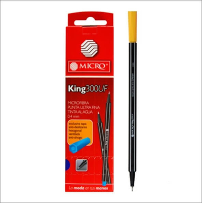 Microfibra Micro King 300Uf 0.4Mm Salmon Caja X 10 Unid
