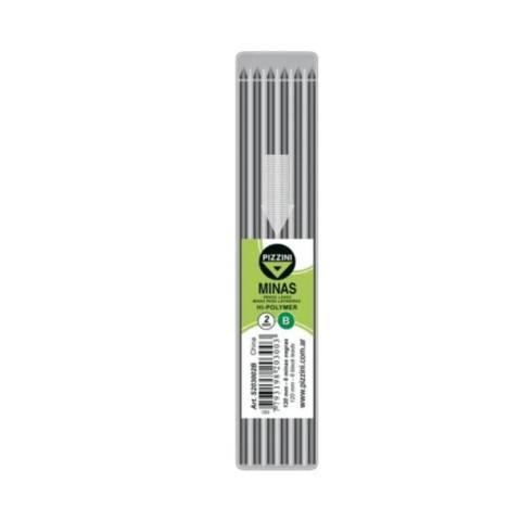 Minas Pizzini 2Mm B 120Mm Estuche X 6 Minas