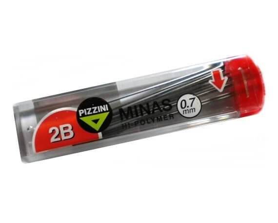 Minas Pizzini 0.7Mm 2B Caja X 12 Tubos