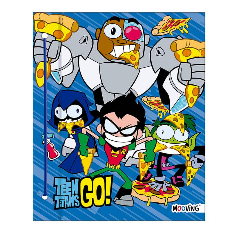 Carpeta C/Cordon N°3 Mooving Jovenes Titanes Cartoné 3220