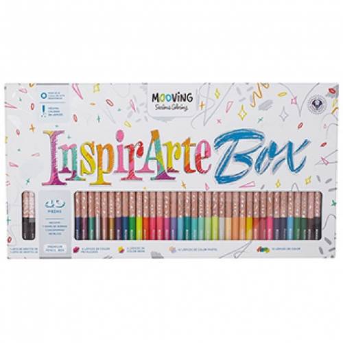 Lapices De Colores Mooving Inspirate Box X 40