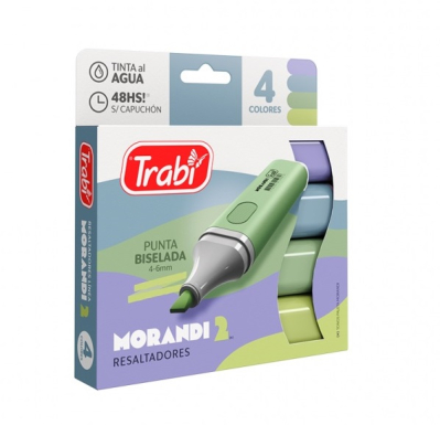 Resaltador Trabi Morandi 2 Caja X 4 Unid
