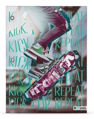 Carpeta C/Cordon N°3 Mooving Skate On Cartoné 3250 