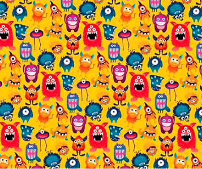 Papel Afiche Muresco F01365 Monstruo Color Paq X 10 Un