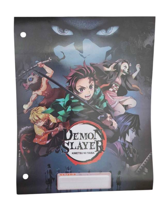 Separador De Materias Oliver 6 Hjs Demon Slayer