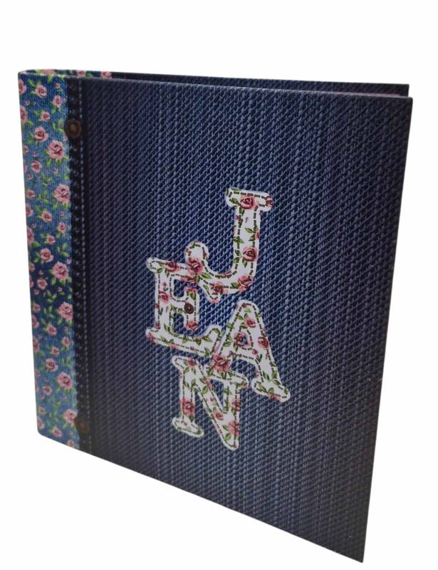 Carpeta 3Ø40Mm Escolar Onix Jeans Cartoné