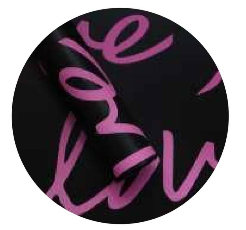 Papel Coreano Rexon 57X57Cm Love 045 Negro 04 Paq X 10