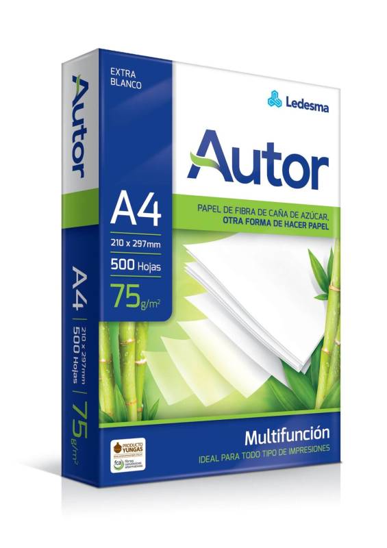 Papel Ledesma Autor 75 Gr A4 210X297 Multifunción