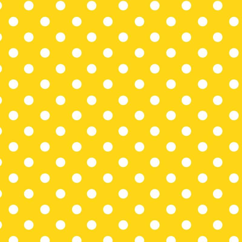 Papel Lunares Blanco Fondo Amarillo