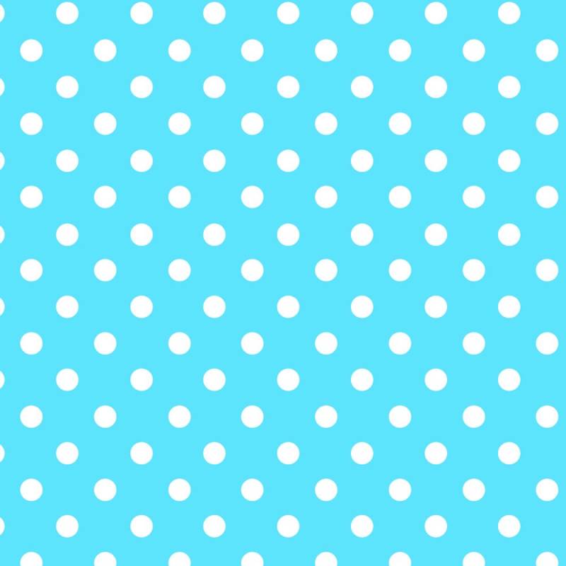 Papel Lunares Blanco Fondo Celeste