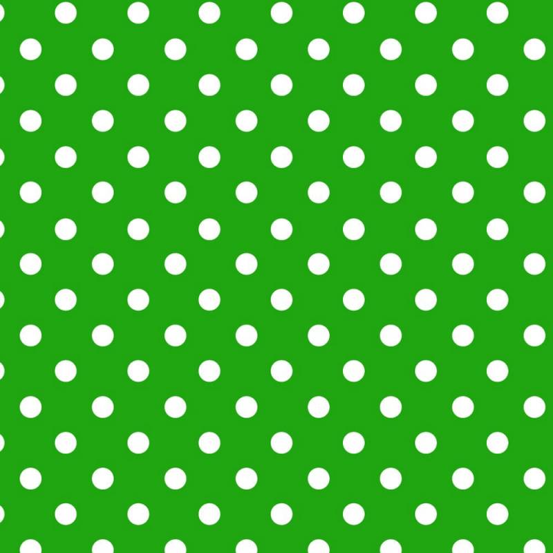Papel Lunares Blanco Fondo Verde