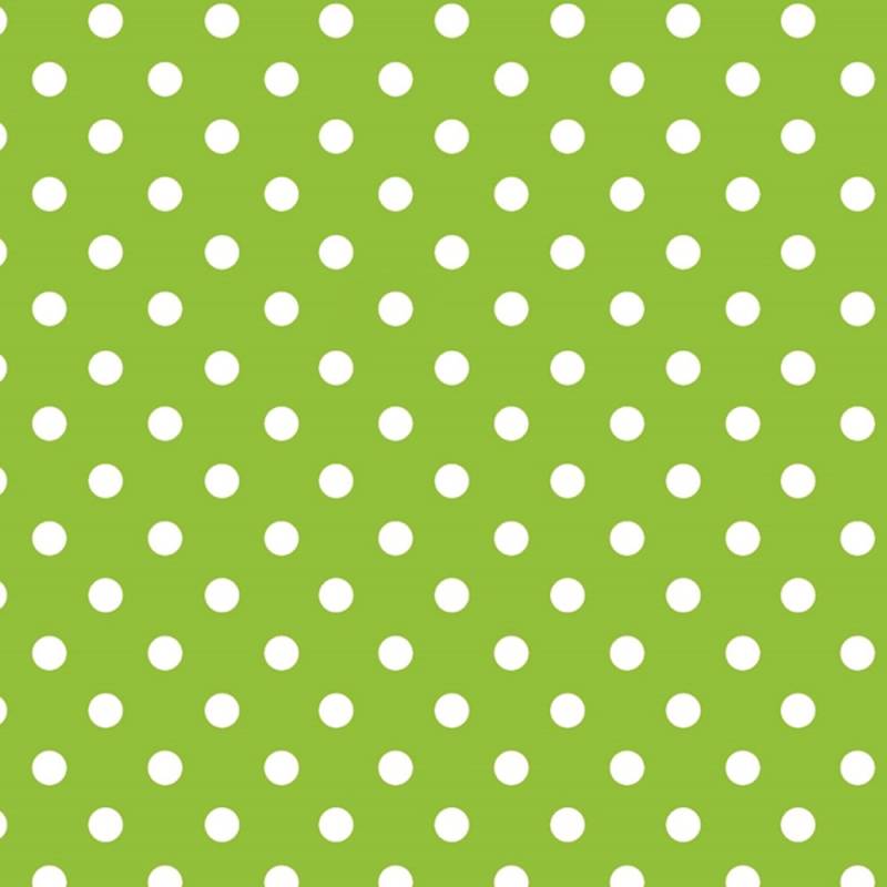 Papel Lunares Blanco Fondo Verde Manzana