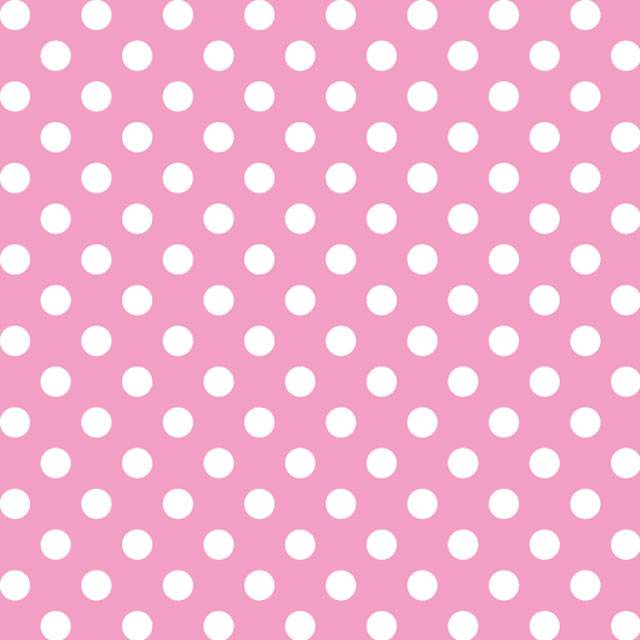 Papel Lunares Blanco Fondo Rosa
