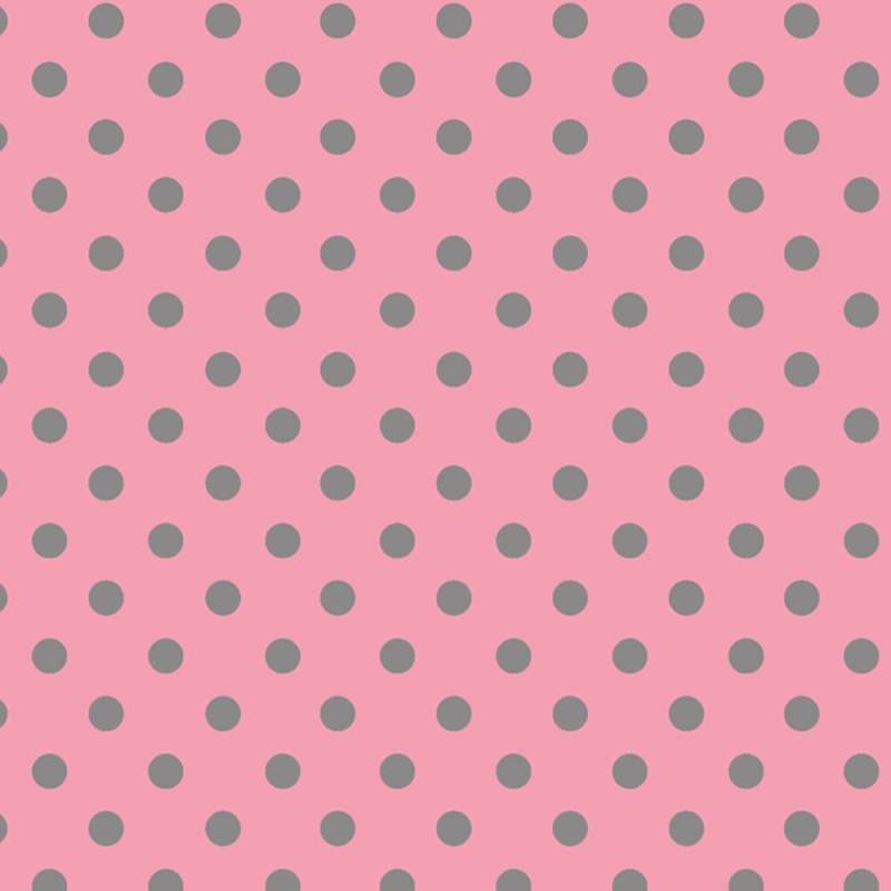 Papel Lunares Gris Fondo Rosa