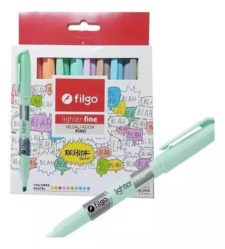 Resaltador Filgo Estuche X 10 Un Lighter Fine Pastel