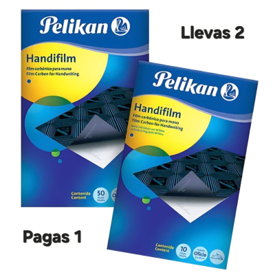 Carbonico Pelikan Oficio X 50 Azul 205 Handfilm Promo 2 X 1