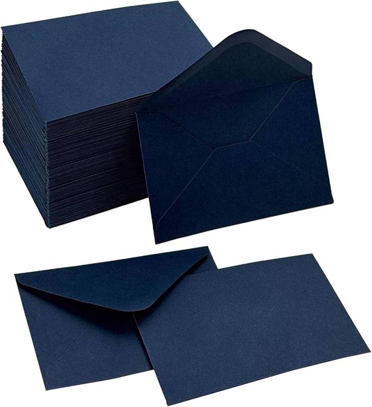 Sobre Cotillón 95X125Mm Color Paq X 100 Un Azul Oscuro