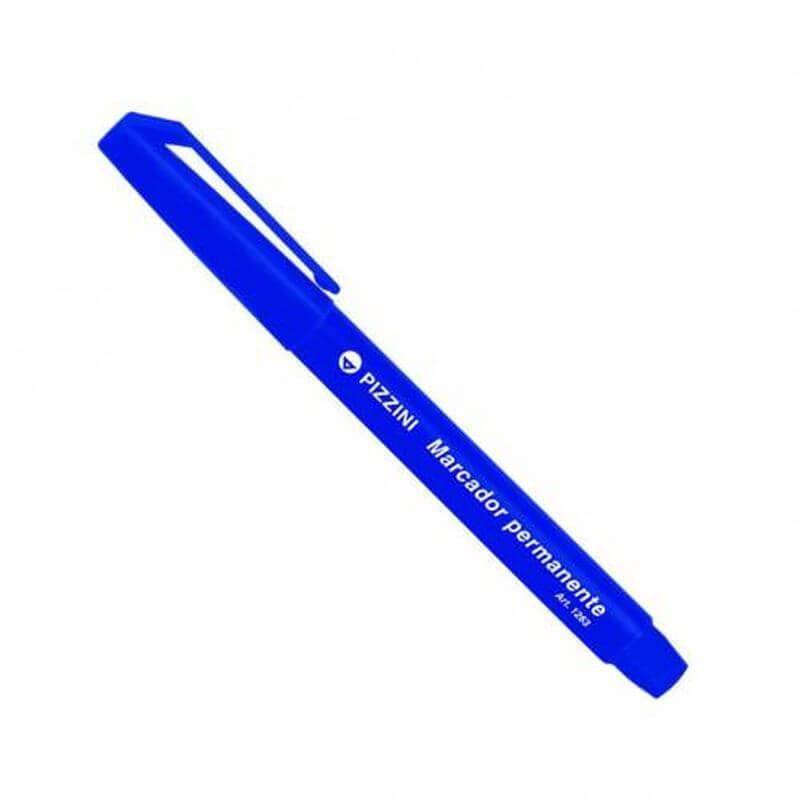 Marcador Pizzini Permanente 1263Az 1Mm Azul