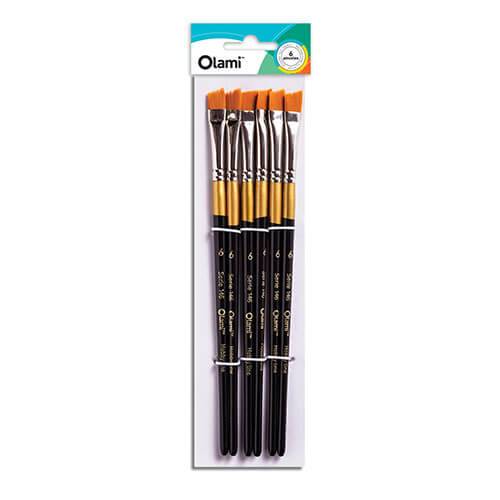 Pincel Olami Chanfle Nº 146-2 Paq X 6 Unid