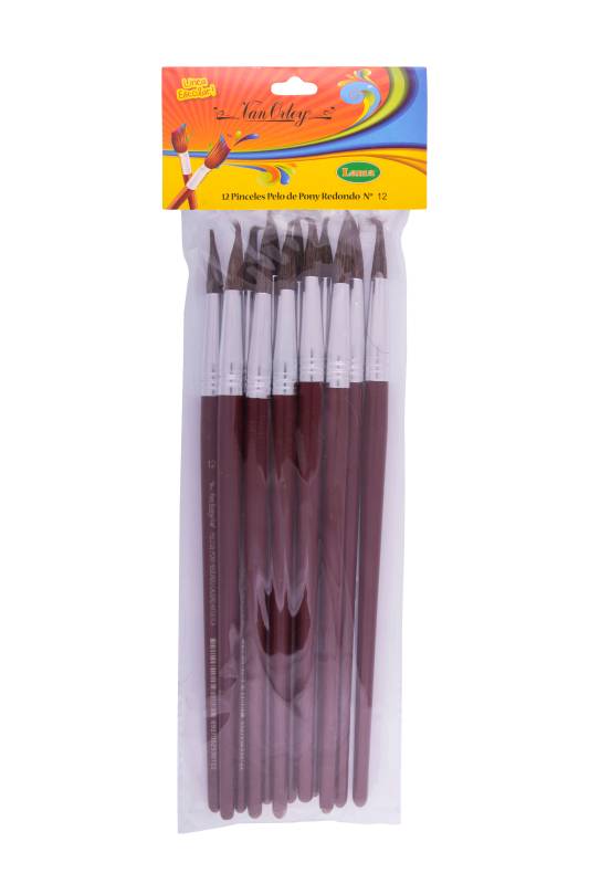 Pincel Van Orley Redondo Nº 11  Paq X 12 Unid