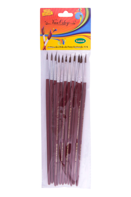 Pincel Van Orley Redondo Nº 6  Paq X 12 Unid