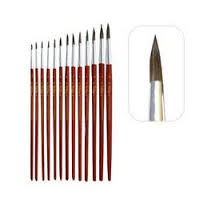 Pincel Van Orley Chato Nº 12  Paq X 12 Unid