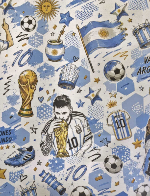 Papel Afiche Regalo Campeones Paq X 25 Un