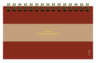 Agenda Onix 2027 C/Esp Pocket Planner 3 Bordo/Beige Semanal Ag27D003