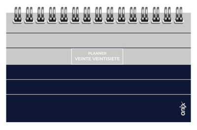 Agenda Onix 2027 C/Esp Planner 2 Gris/Negro Pocket Semanal Ag27D003