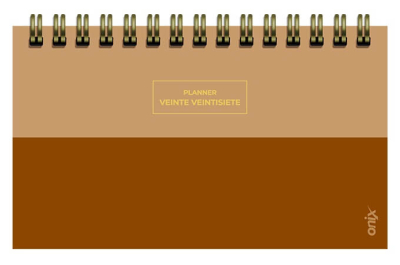 Agenda Onix 2027 C/Esp Pocket Planner 4 Marron/Beige Semanal Ag27D003