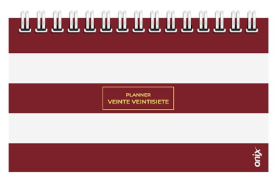 Agenda Onix 2027 C/Esp Pocket Planner 6 Bordo/Blanco Semanal Ag27D003
