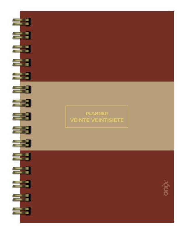 Agenda Onix 2027 C/Esp Planner 3 Bordo/Beige 16X22 Diaria Td 320 P Ag27A003