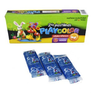 Plastilina Playcolor X 24 Azul