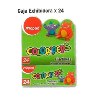 Plastilinas Maped Color Peps X 24 Unid Celeste